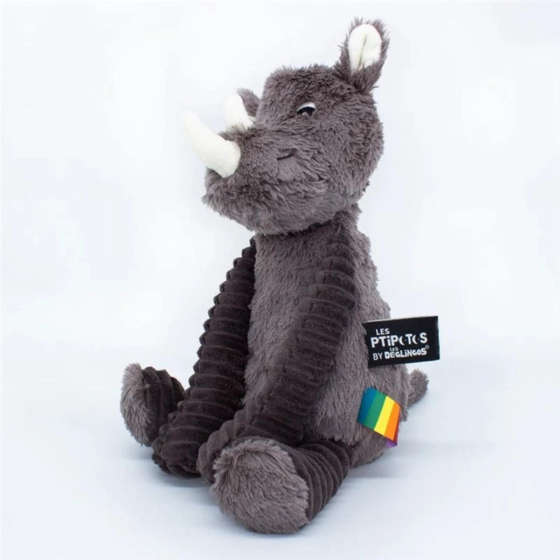 PELUCHE RINOCERONTE GROBISOU - GRIS - 2