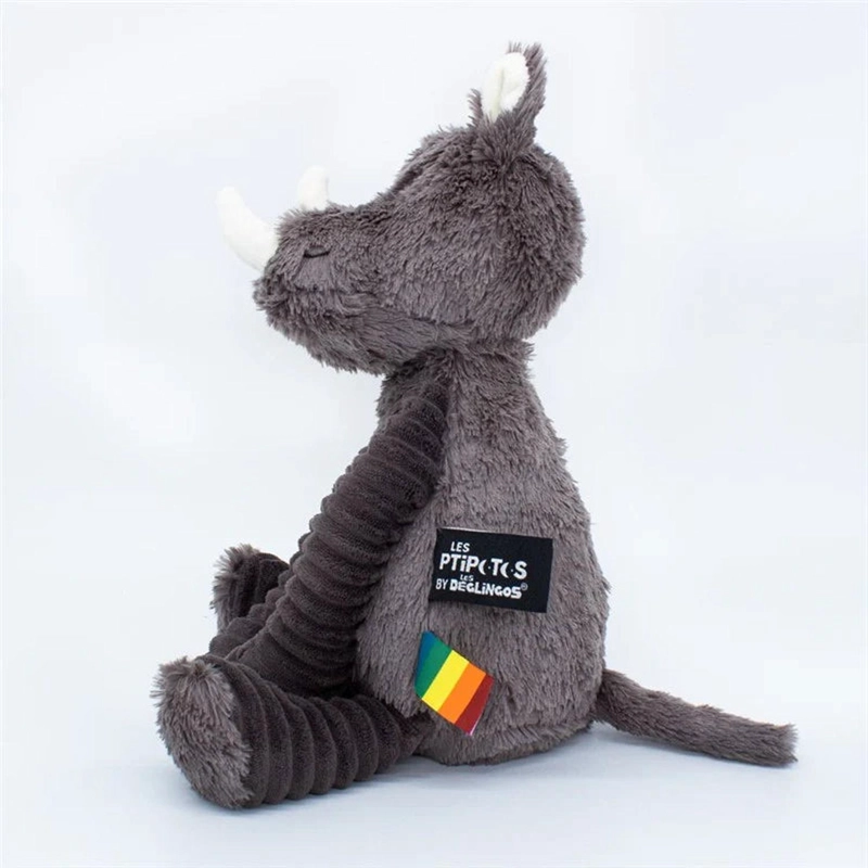 PELUCHE RINOCERONTE GROBISOU - GRIS - 3