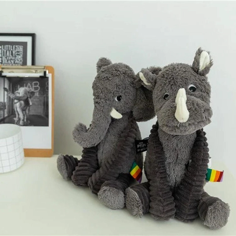 PELUCHE RINOCERONTE GROBISOU - GRIS - 4