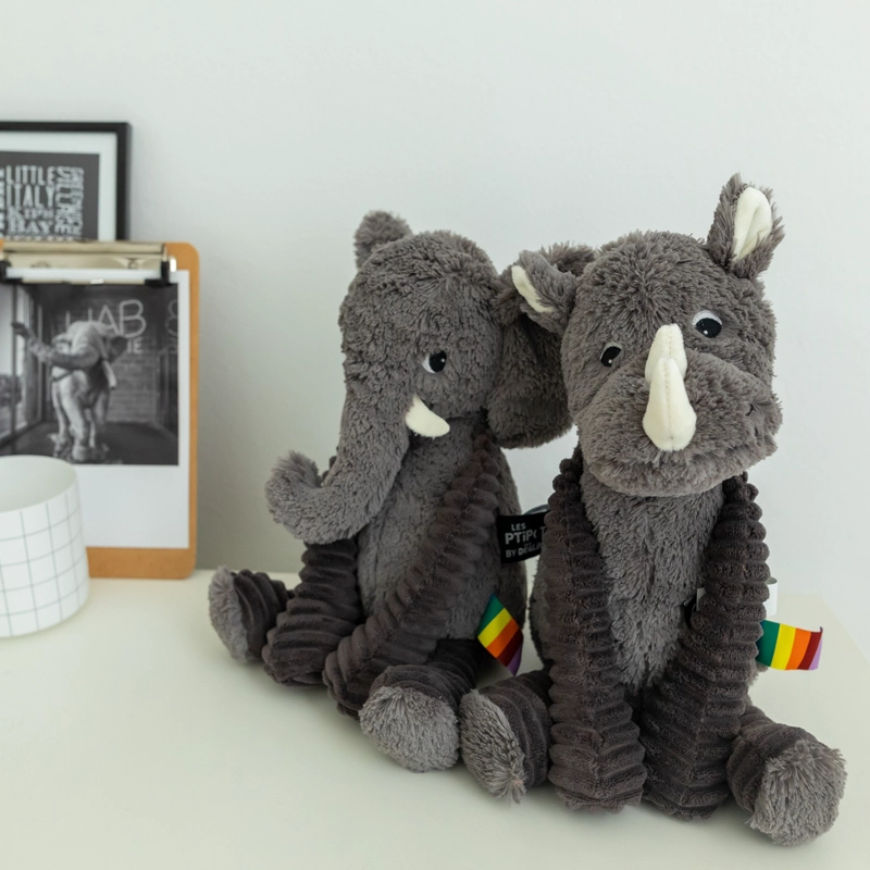 PELUCHE RINOCERONTE GROBISOU - GRIS - 5
