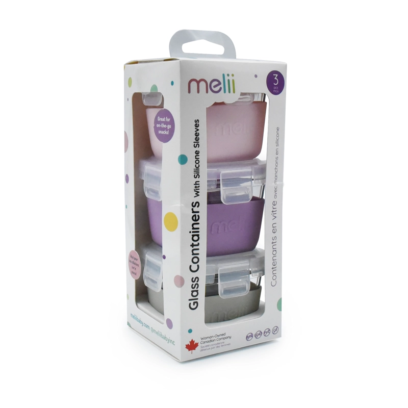 PACK DE 3 RECIPIENTES DE VIDRIO 160 ML - 6