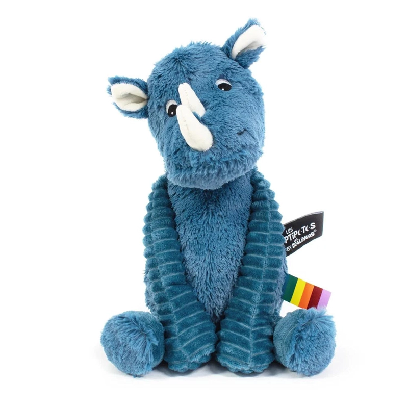 PELUCHE RINOCERONTE GROBISOU - AZUL - 1