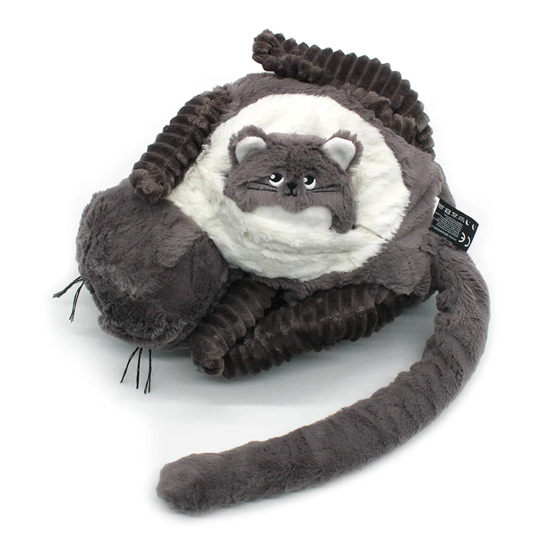 PELUCHE GATO MIAOU MAMA Y BEBE  - GRIS - 3