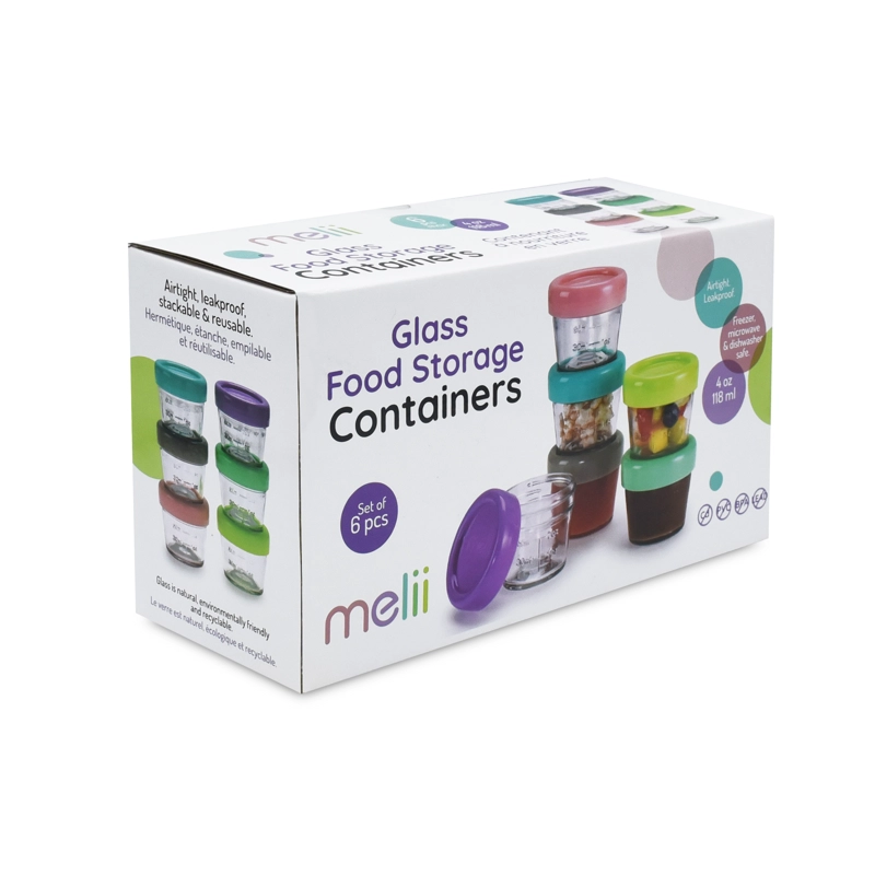 PACK DE 6 CONTENEDORES DE VIDRIO - 6