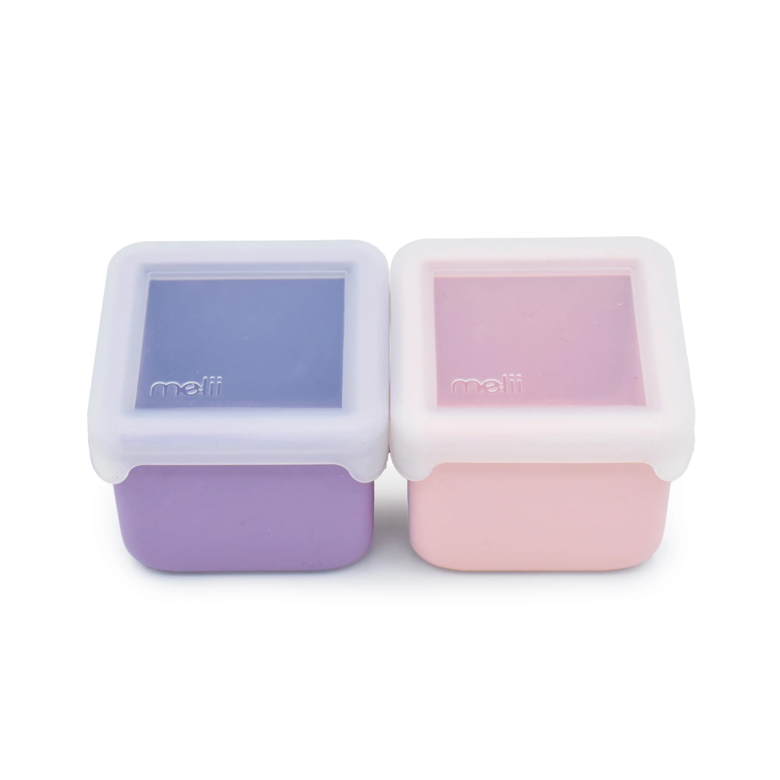 PACK DE 2 CONTENEDORES DE SILICONA ROSADO Y MORADO - 3