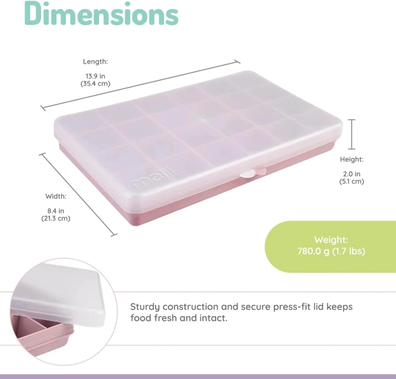 CAJA CONTENEDORA XL PARA SNACKS - ROSADO - 2