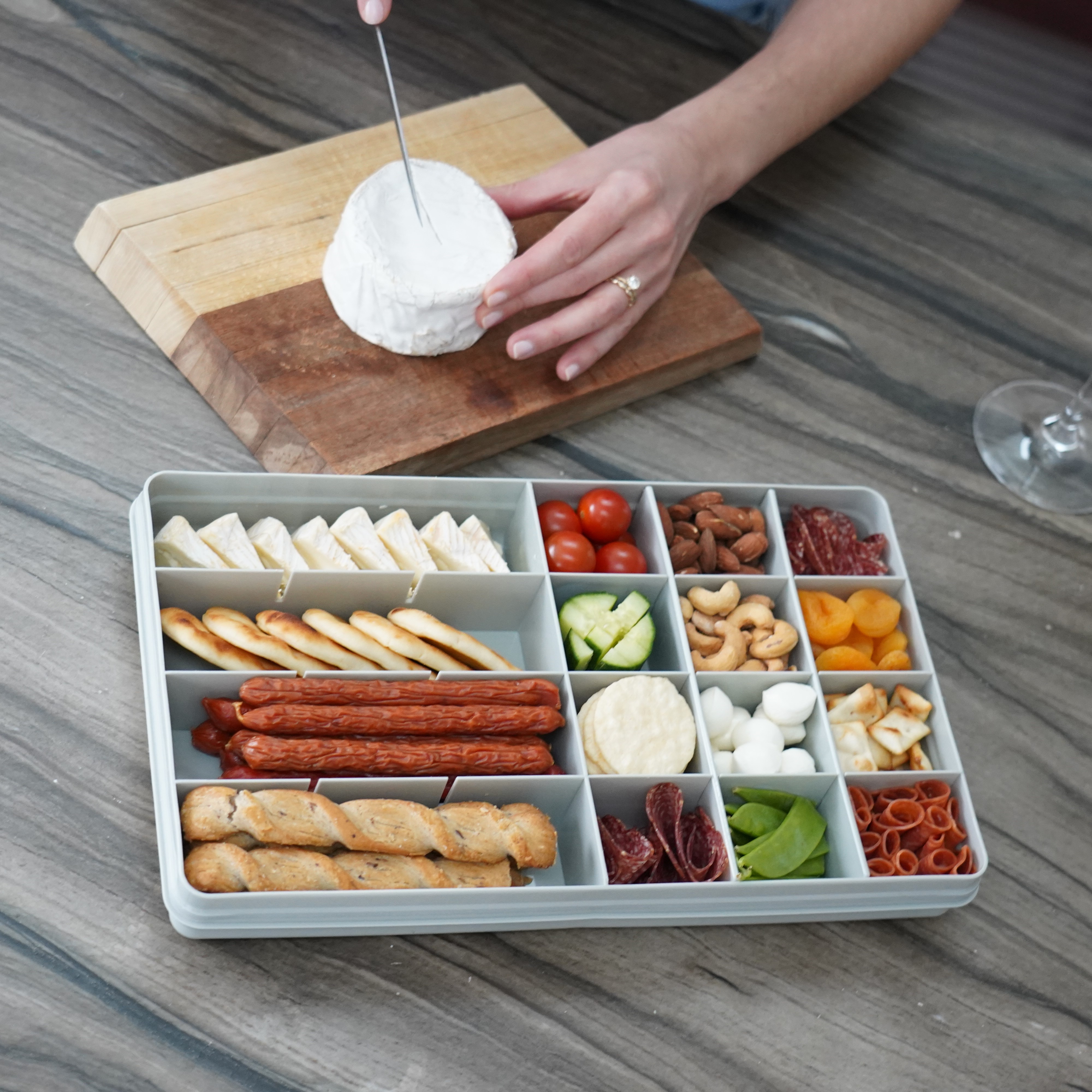 CAJA CONTENEDORA XL PARA SNACKS ROSADO - 3