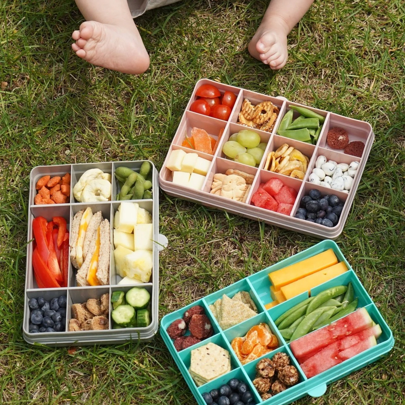 CAJA CONTENEDORA XL PARA SNACKS ROSADO - 7