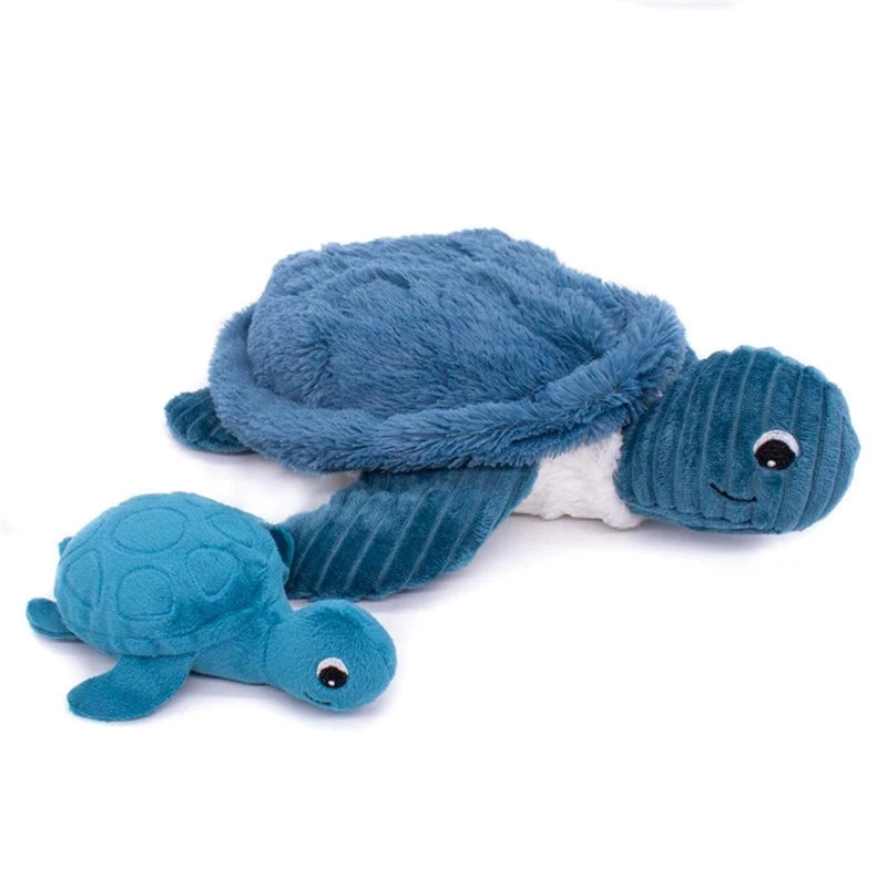 PELUCHE TORTUGA SAUVENOU MAMA Y BEBE  - AZUL - 4