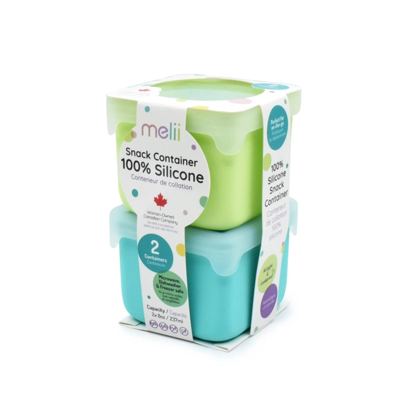 PACK DE 2 CONTENEDORES DE SILICONA AZUL/MENTA - 1