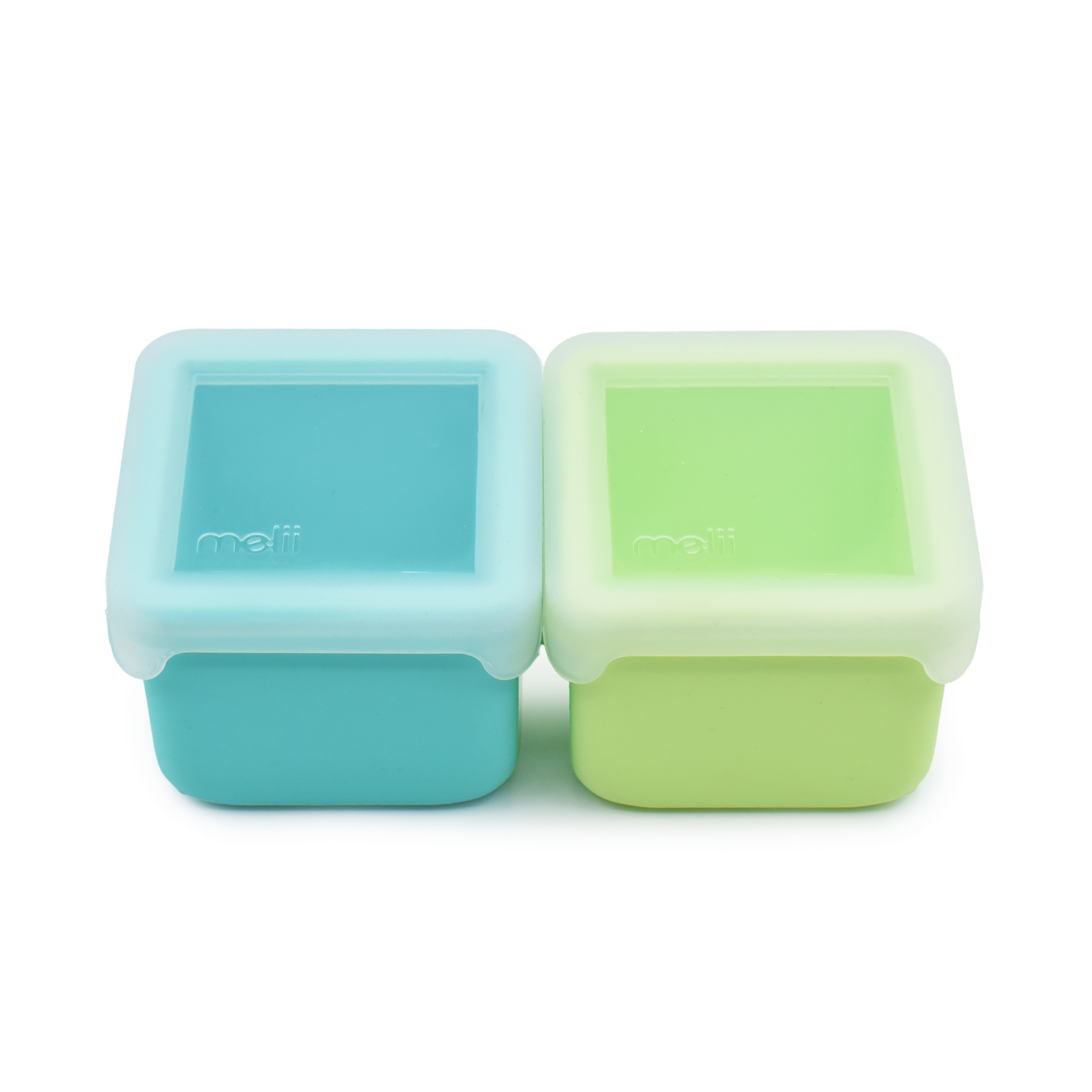 PACK DE 2 CONTENEDORES DE SILICONA VERDE Y TURQUESA - 2