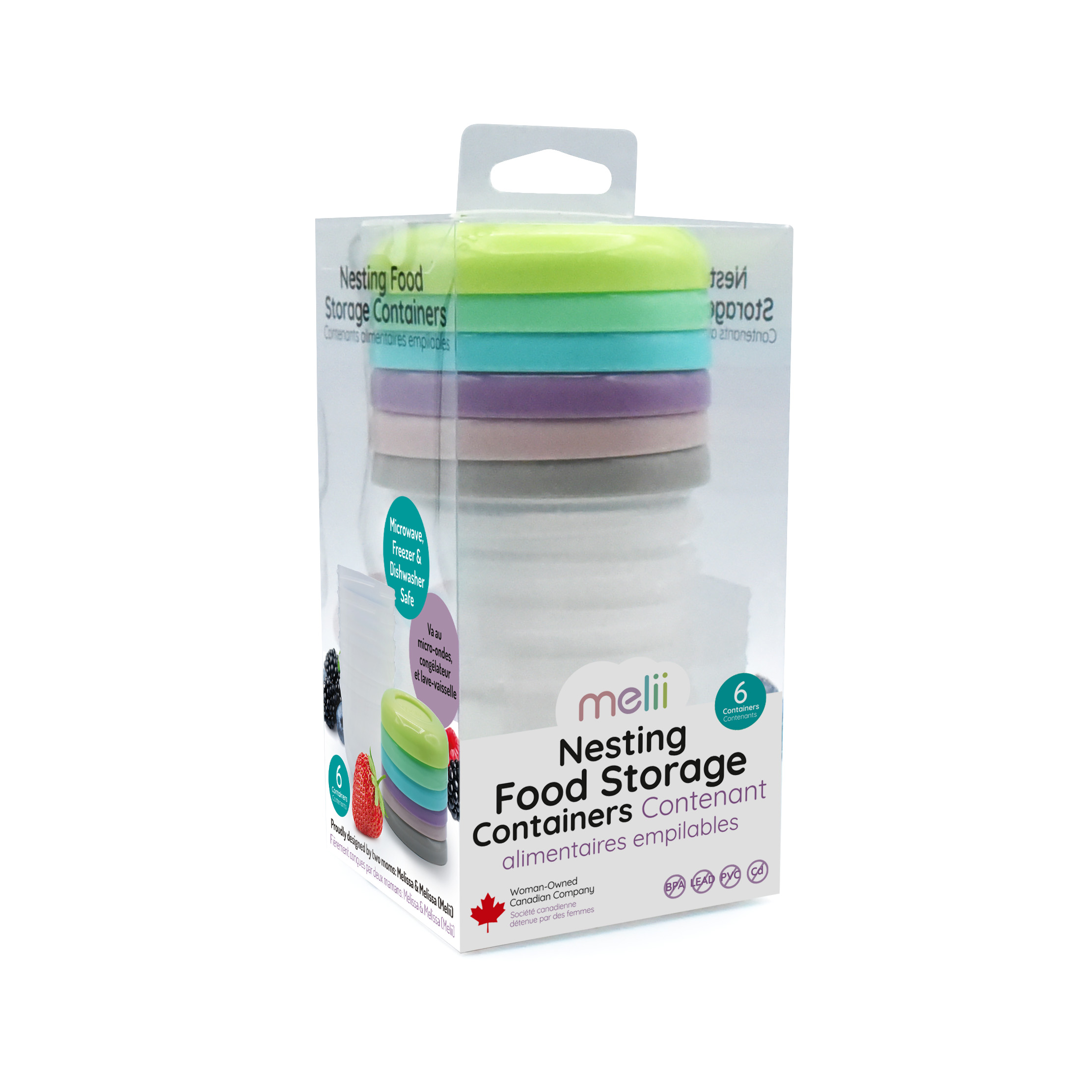 PACK DE 6 CONTENEDORES APILABLES DE PLÁSTICO - 4