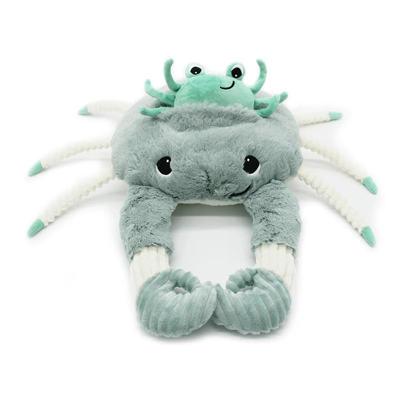 PELUCHE CANGREJO CASSECOU MAMA Y BEBE  - MENTA - 1