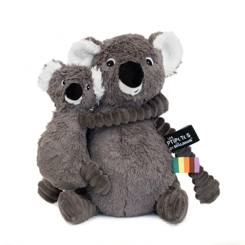 PELUCHE KOALA TRANKILOU MAMA Y BEBE  - GRIS - 1