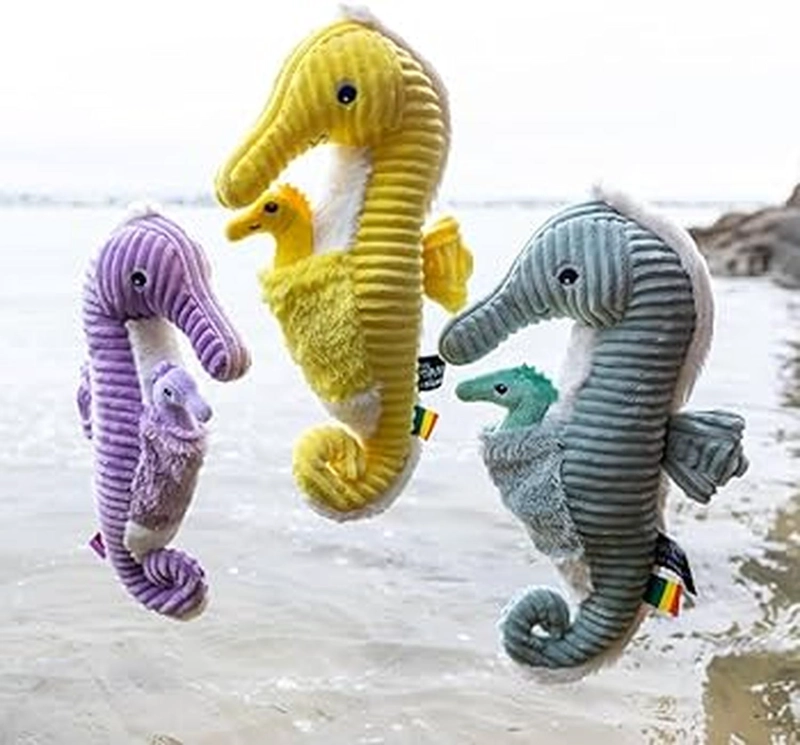 PELUCHE CABALLITO DE MAR PAPADOU PAPA Y BEBE  - MENTA - 5