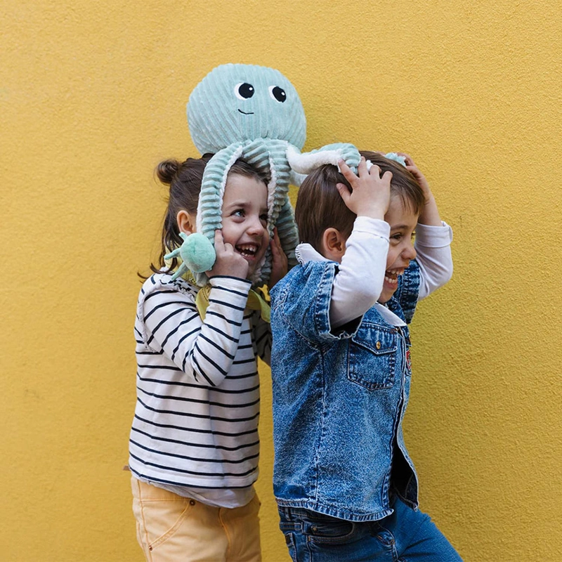 PELUCHE PULPO FILOU MAMA Y BEBE  - MENTA - 2
