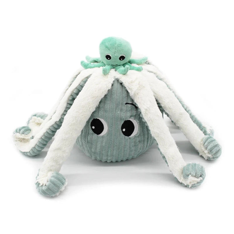 PELUCHE PULPO FILOU MAMA Y BEBE  - MENTA - 3