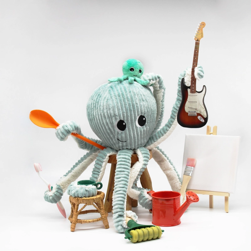 PELUCHE PULPO FILOU MAMA Y BEBE  - MENTA - 5