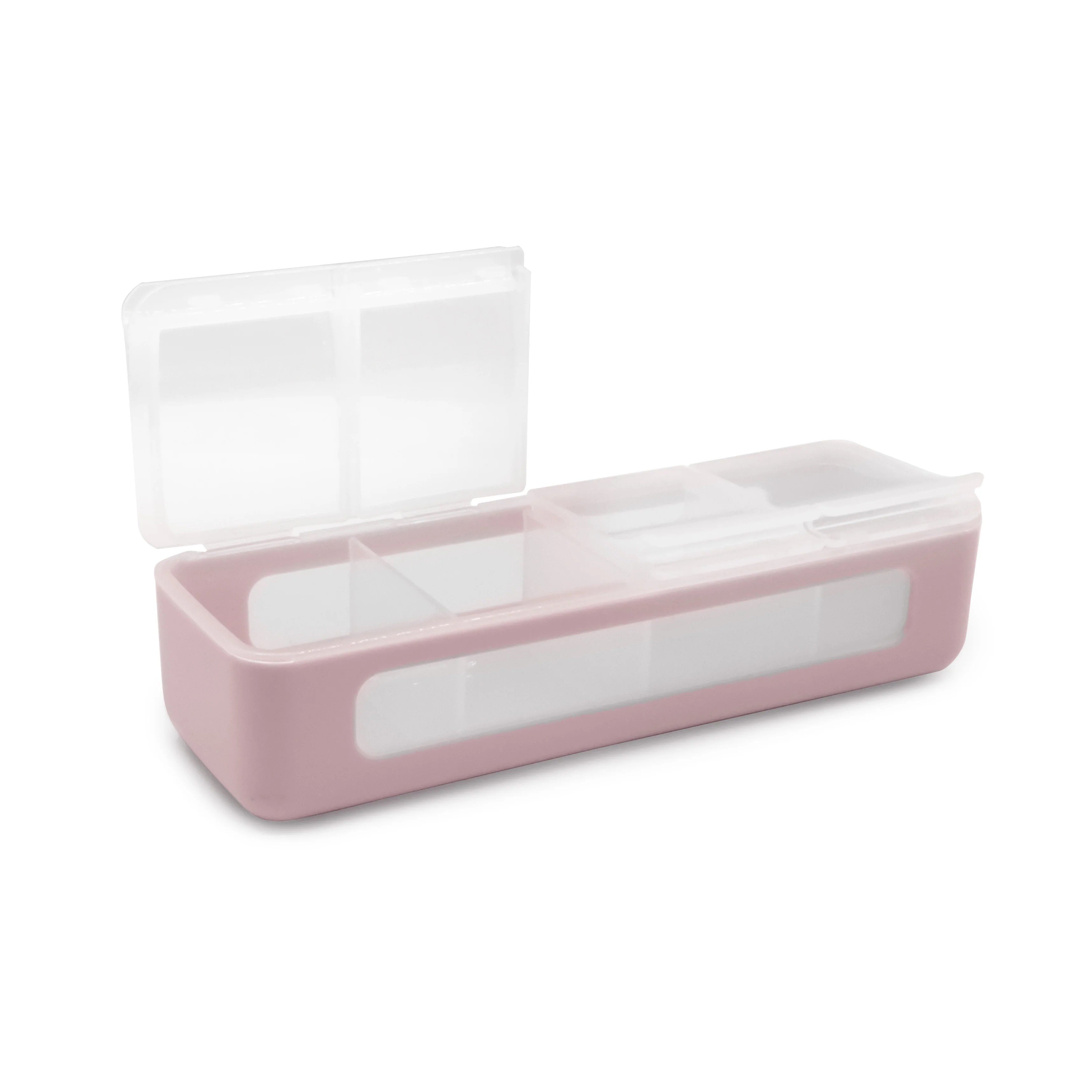 PACK DE 2 CONTENEDORES DE 4 COMPARTIMIENTOS ROSADO Y MORADO - 3