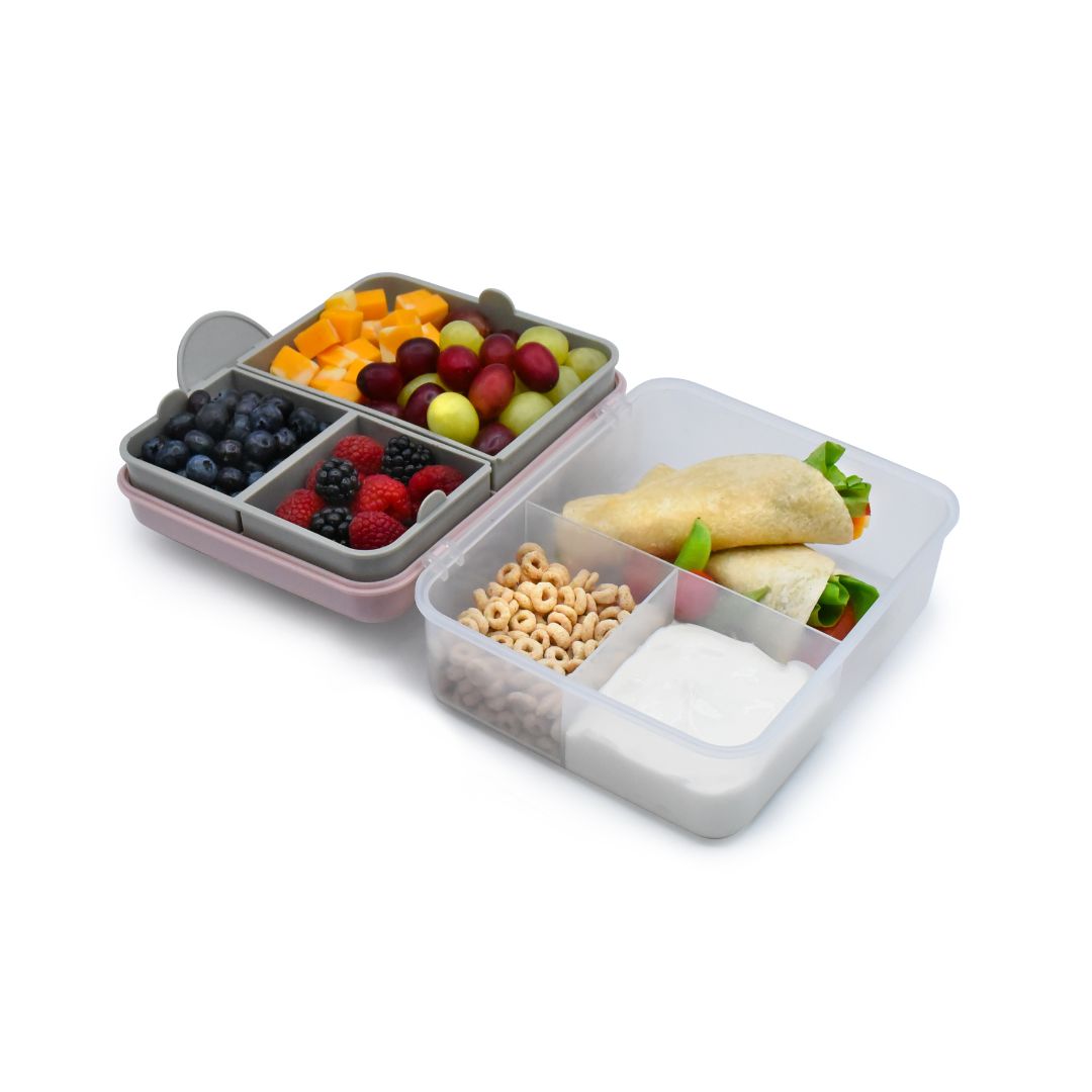 LONCHERA BENTO BOX CON CUBIERTOS - ROSA - 2