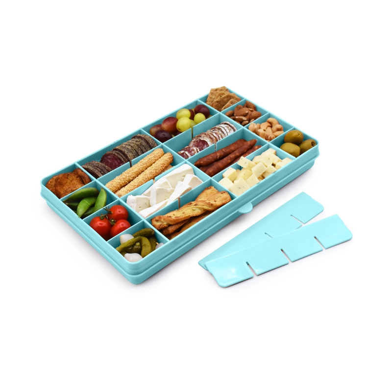 CAJA CONTENEDORA XL PARA SNACKS AZUL - 2