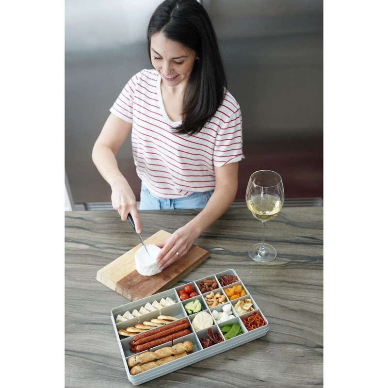 CAJA CONTENEDORA XL PARA SNACKS AZUL - 4