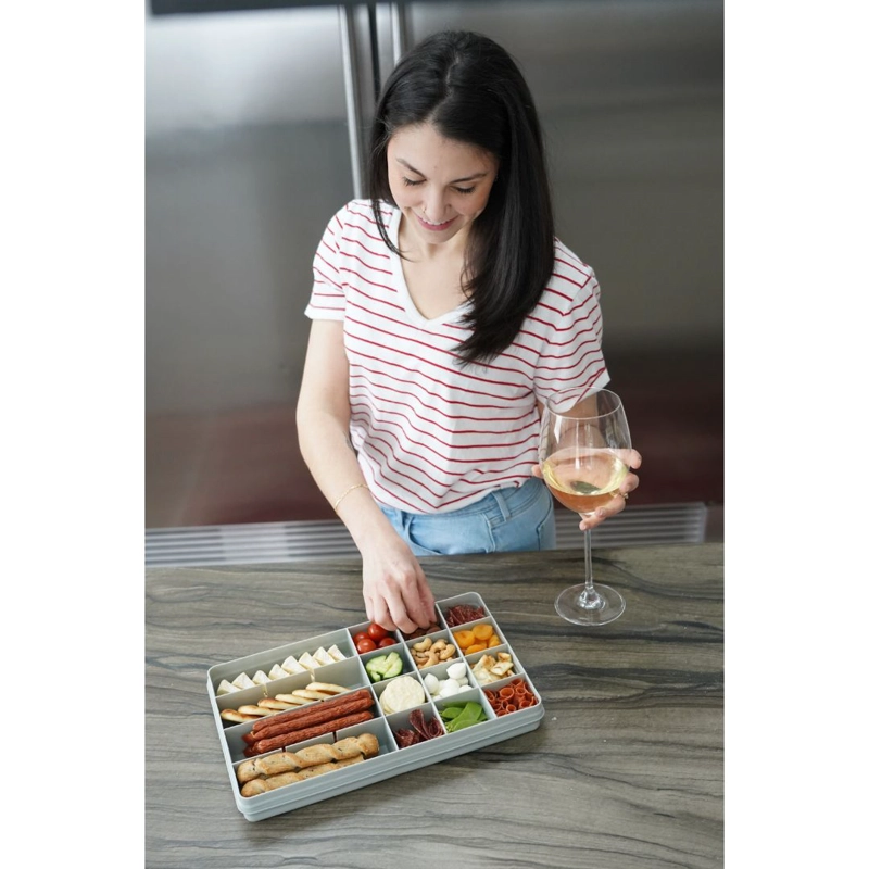 CAJA CONTENEDORA XL PARA SNACKS AZUL - 5