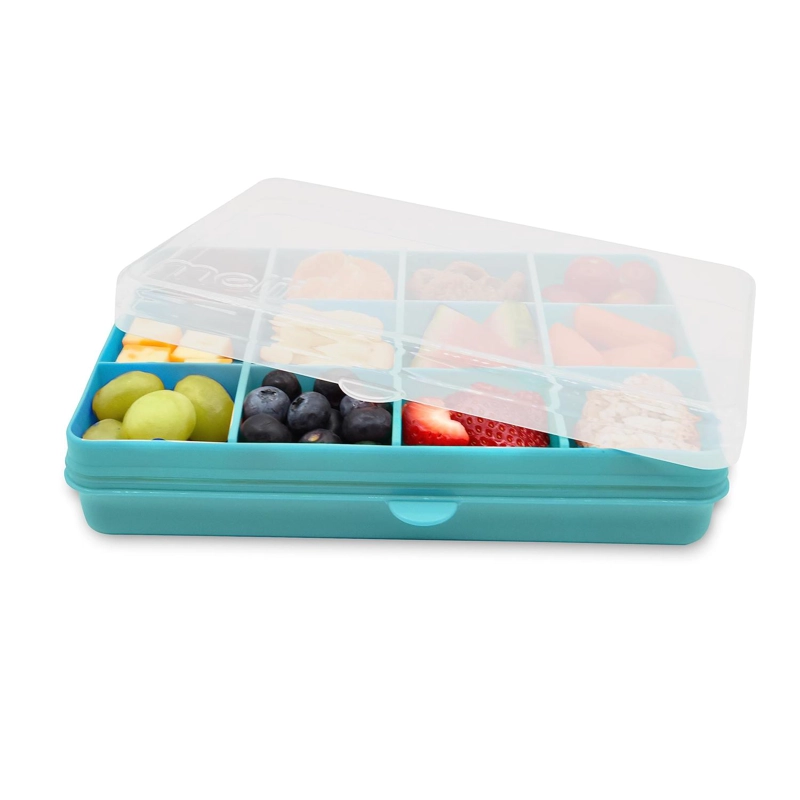 CAJA CONTENEDORA PARA SNACKS - AZUL - 1