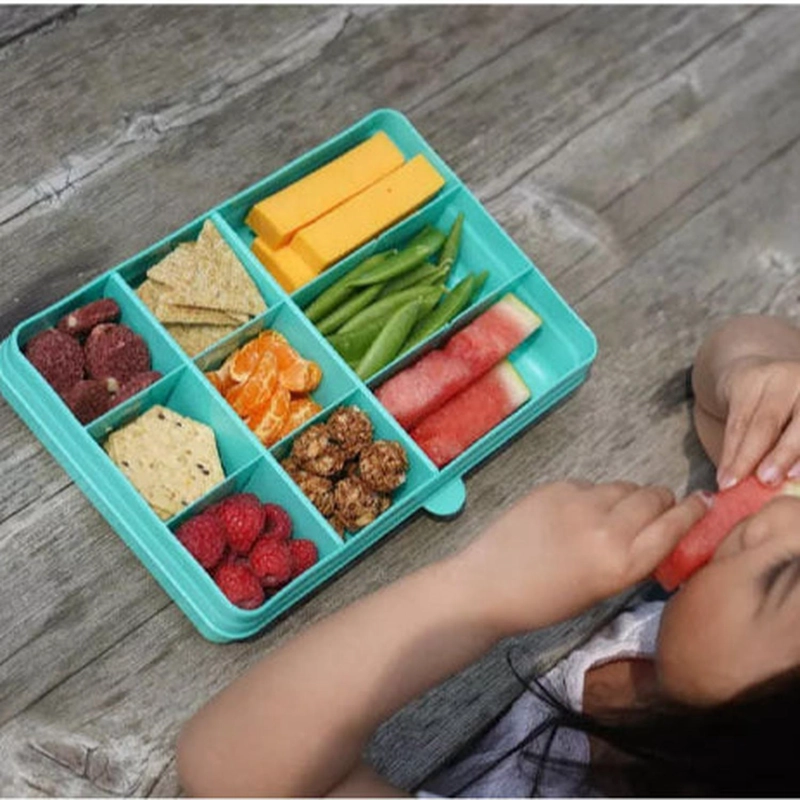 CAJA CONTENEDORA PARA SNACKS - AZUL - 5