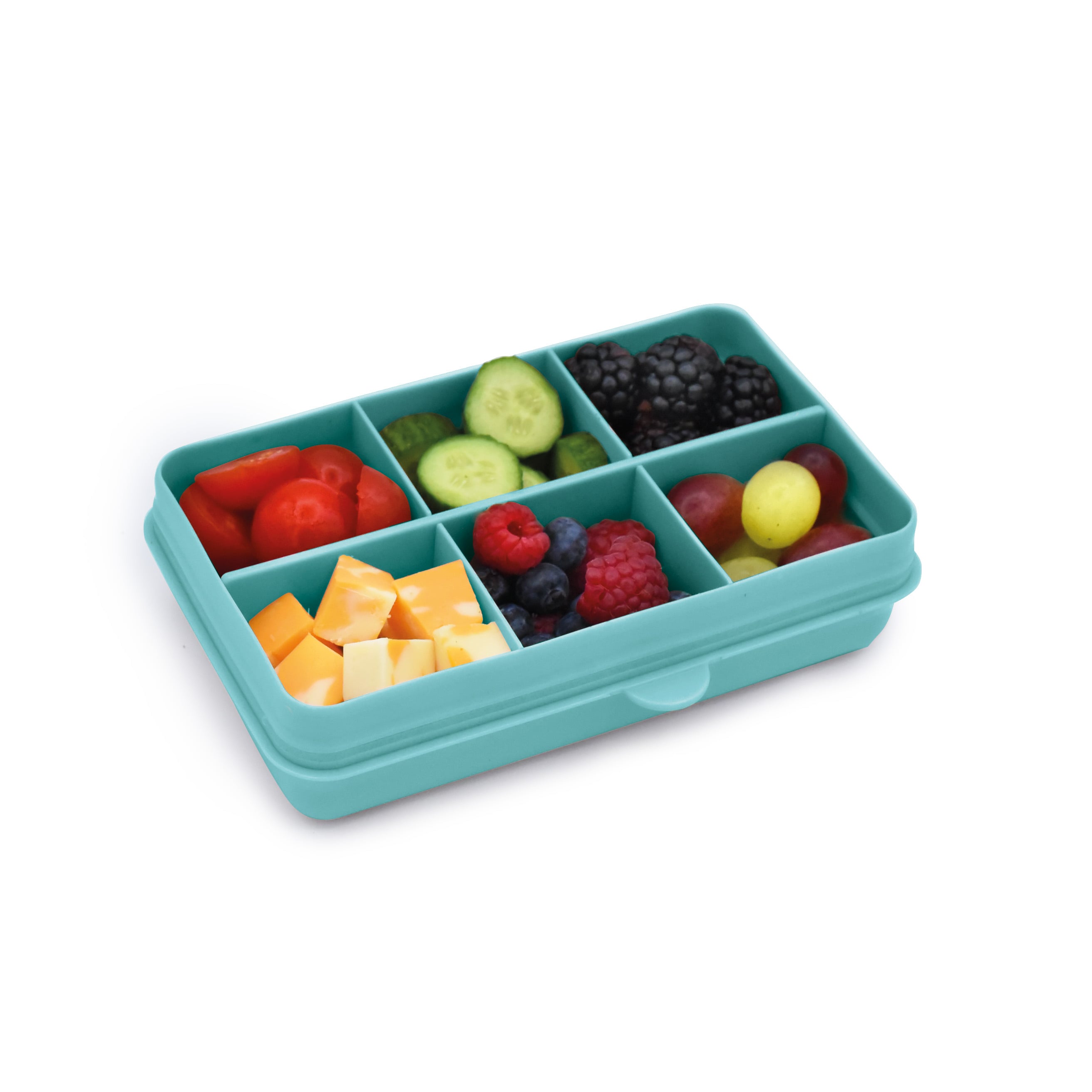 CAJA CONTENEDORA MINI PARA SNACKS AZUL - 2