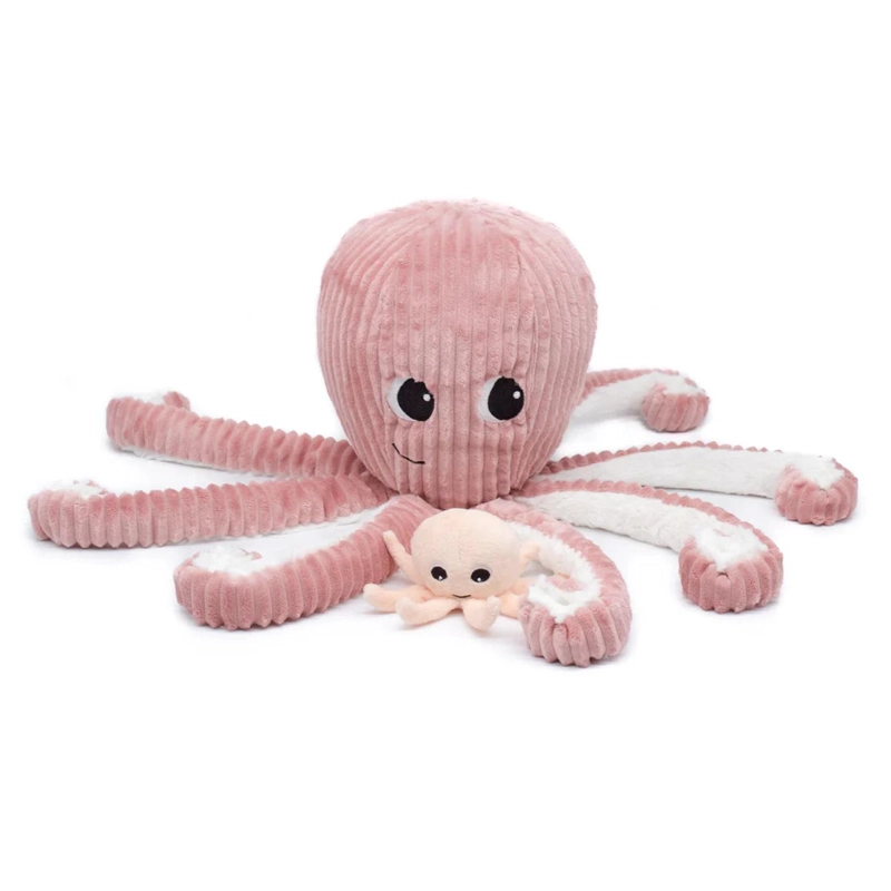 PELUCHE PULPO FILOU MAMA Y BEBE  - ROSA - 3