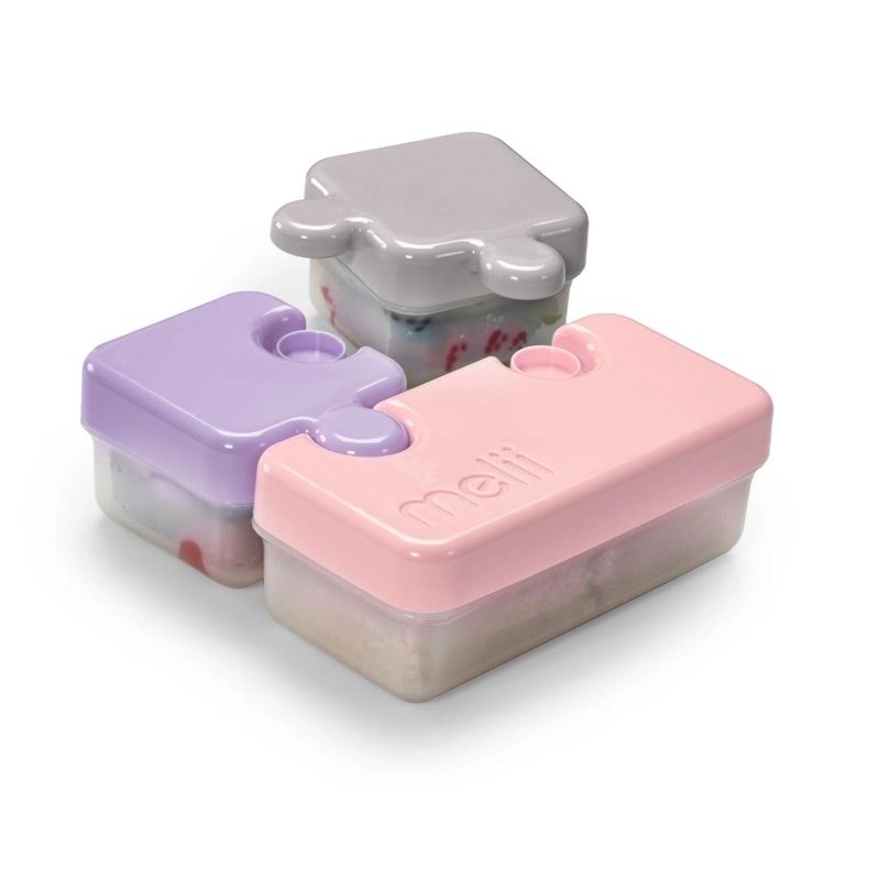 CONTENEDOR DE ALIMENTOS PUZZLE ROSA - 2