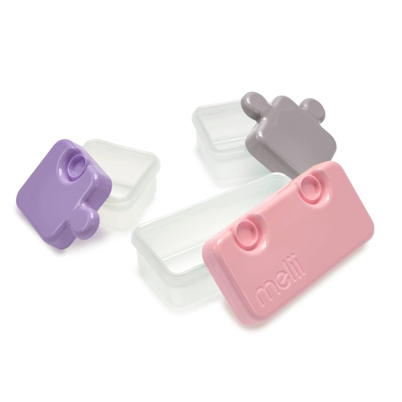 CONTENEDOR DE ALIMENTOS PUZZLE ROSA - 3