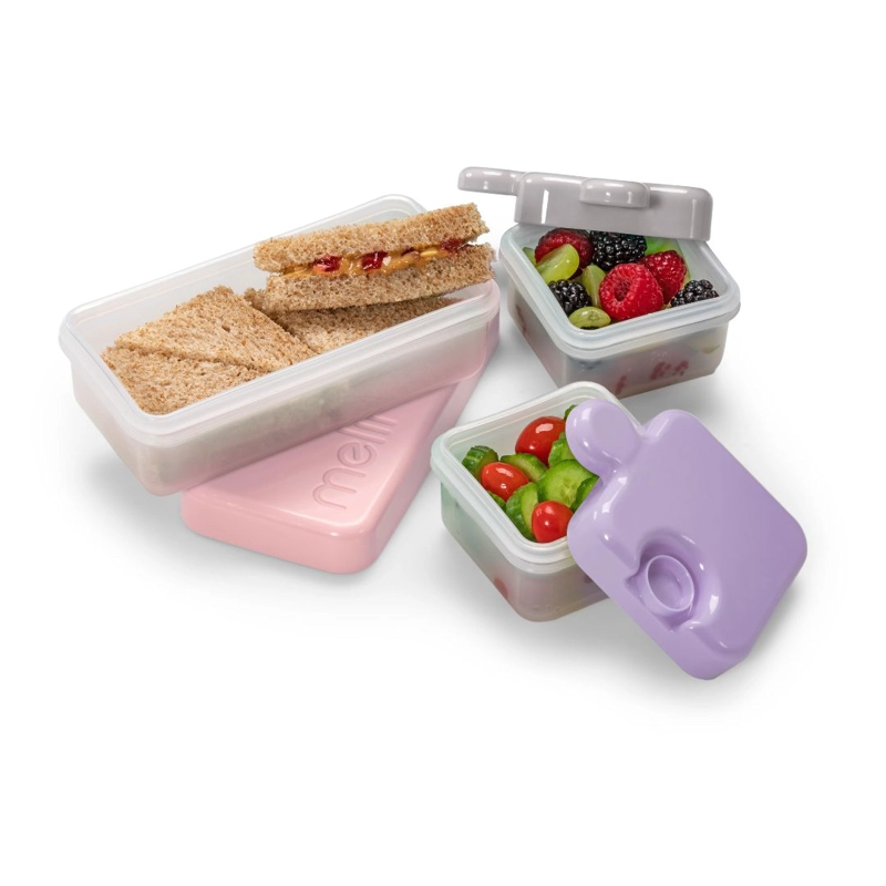 CONTENEDOR DE ALIMENTOS PUZZLE ROSA - 4