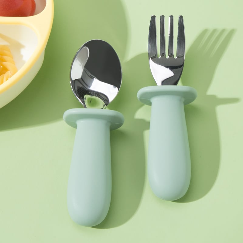 SET DE TENEDOR Y CUCHARA AZUL - 4