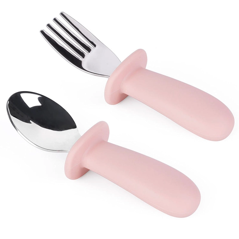 SET DE CUCHARA Y TENEDOR ROSADO - 1
