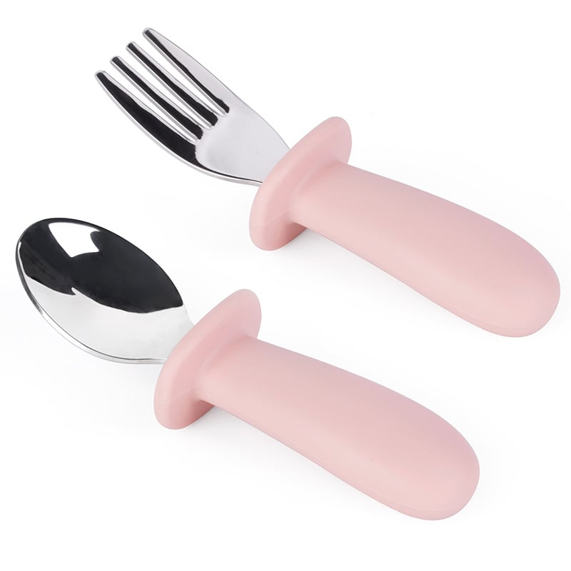 SET DE TENEDOR Y CUCHARA ROSA - 1