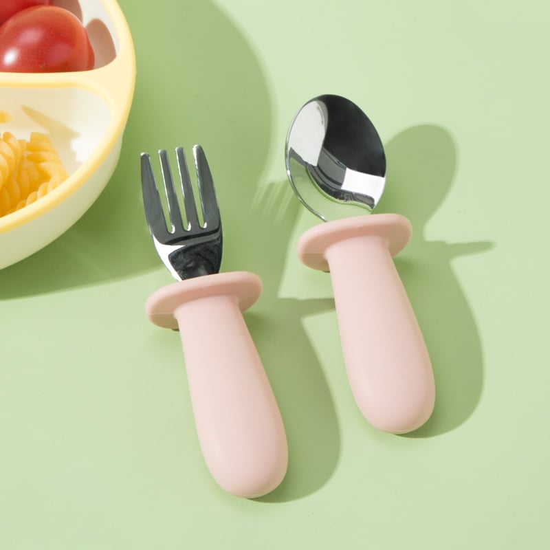 SET DE TENEDOR Y CUCHARA ROSA - 4