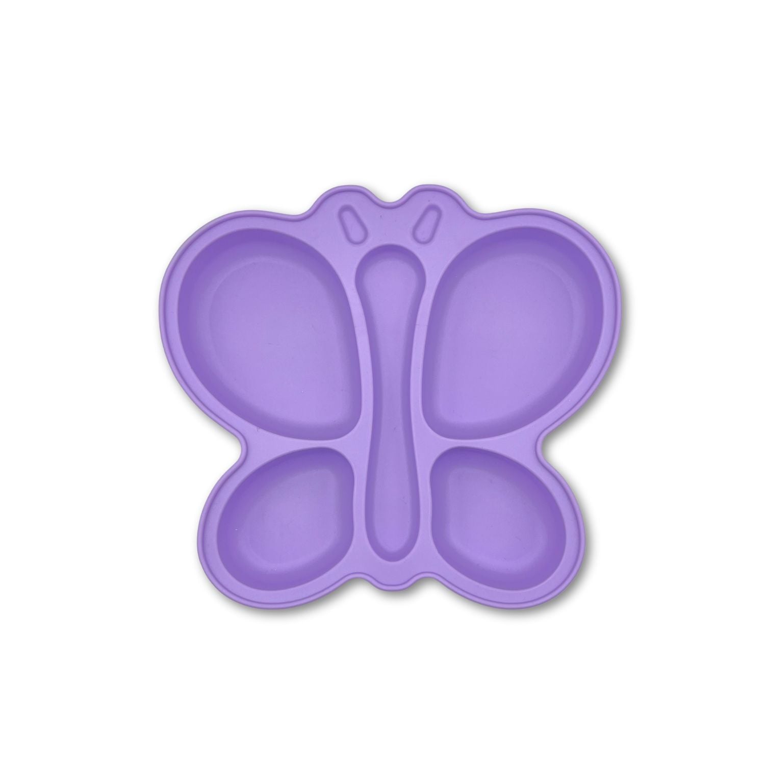 PLATO DE SILICONA CON SUCCION MARIPOSA - 1