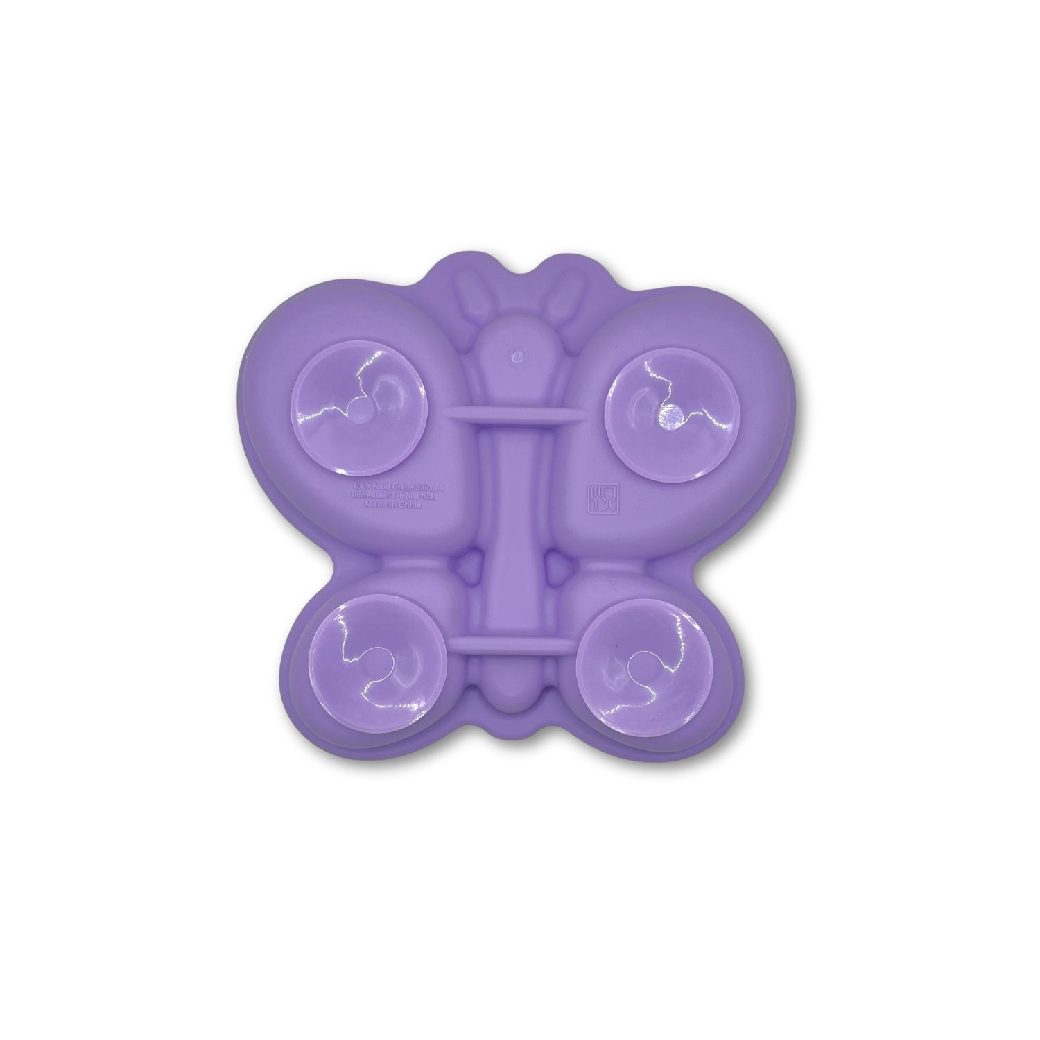 PLATO DE SILICONA CON SUCCION MARIPOSA - 2