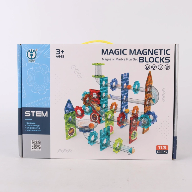 BLOQUES MAGNE TICOS TOBOGAN. 113 PIEZAS - 1