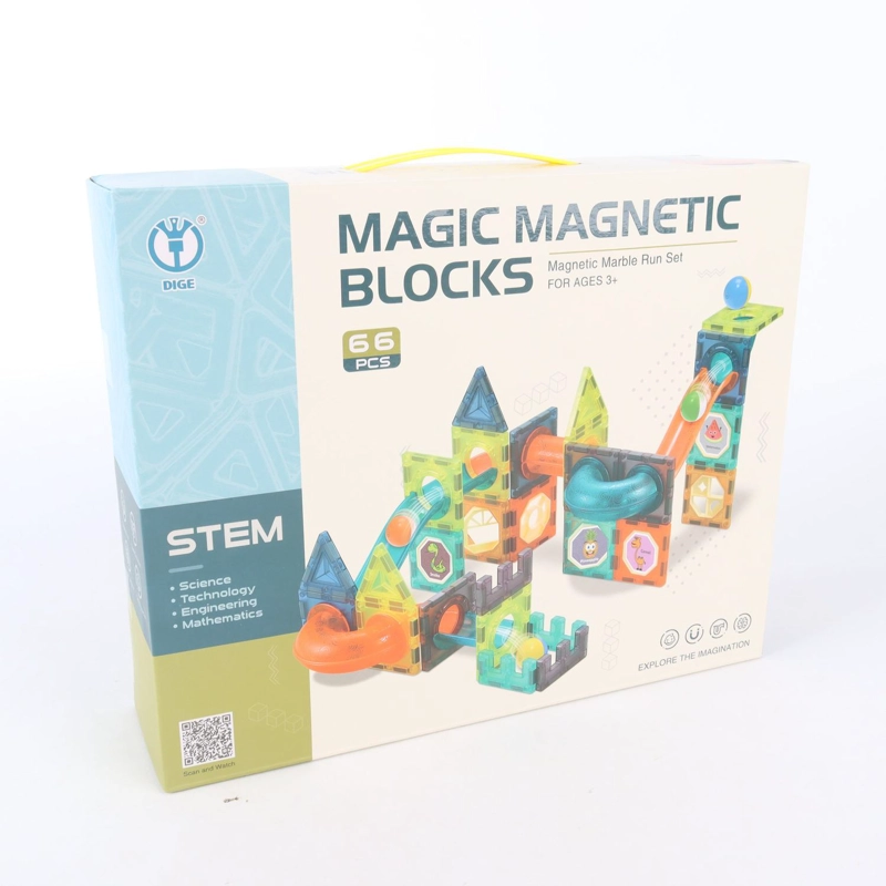 BLOQUES MAGNE TICOS TOBOGAN. 66 PIEZAS - 2