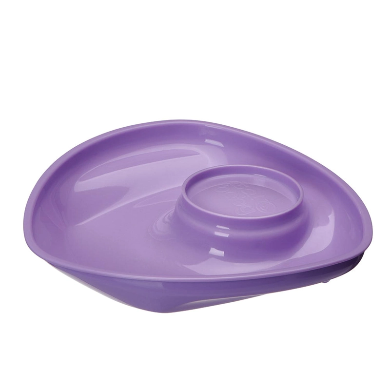 PLATO CON BASE DE SUCCION MORADO - 1