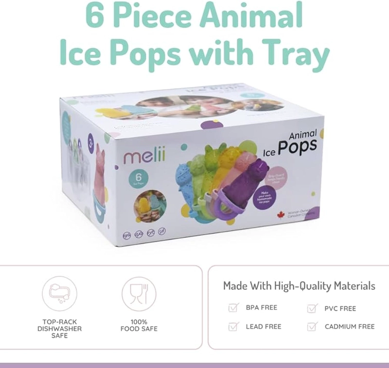 PACK DE 6 MOLDES PALETAS DE HELADOS - 4