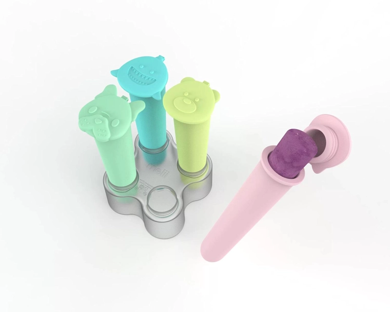 PACK DE 4 MOLDES HELADO PUSH UP - 1
