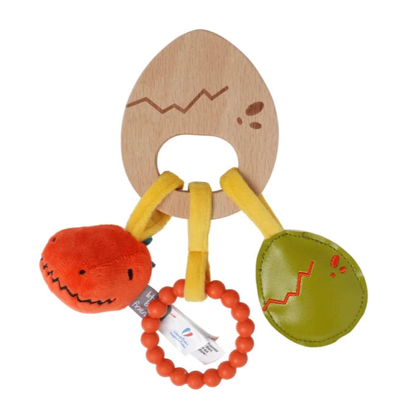 SONAJERO DE MADERA - AMIGOS DINOS - 1