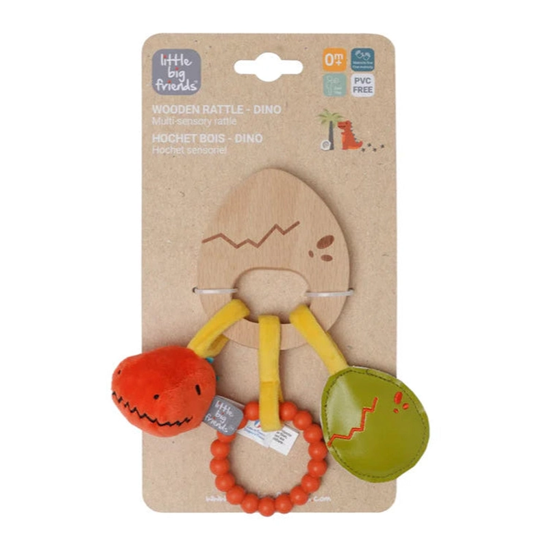 SONAJERO DE MADERA - AMIGOS DINOS - 5