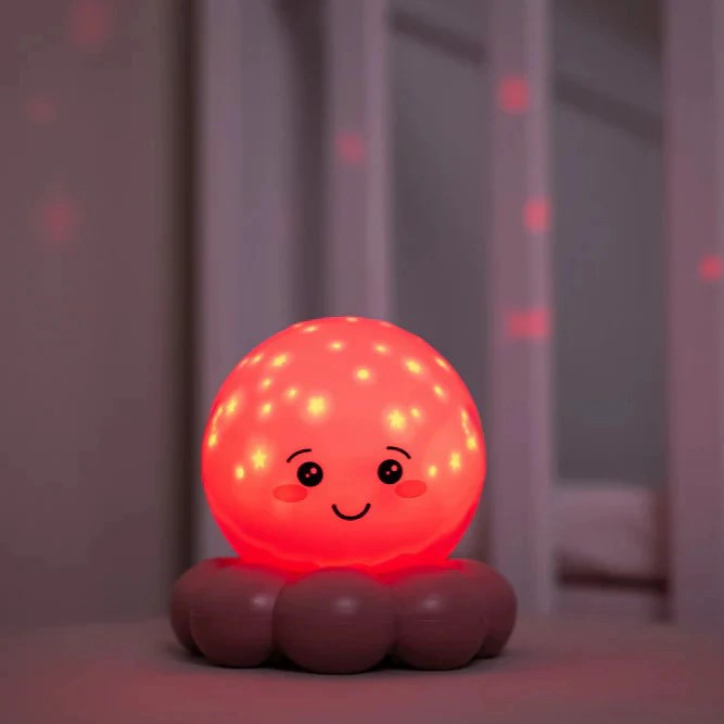 LUZ NOCTURNA PULPO TWINKLES TO GO ROSADO - 6