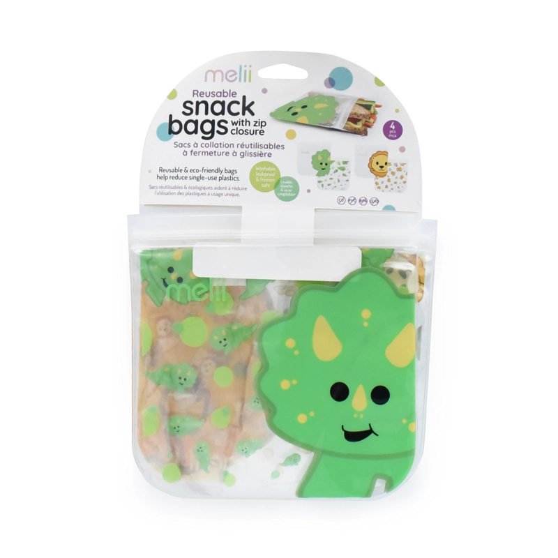 PACK DE 4 BOLSAS PARA SNACKS REUTILIZABLES - 9