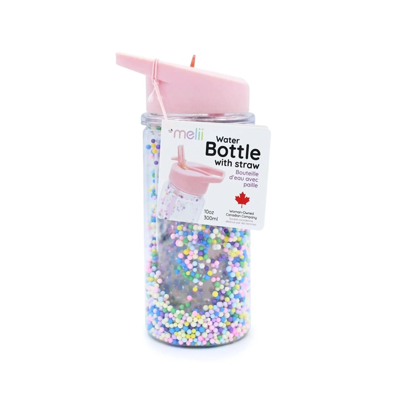 BOTELLA DE AGUA DE DOBLE PARED CON BOMBILLA - ROSADO - 3
